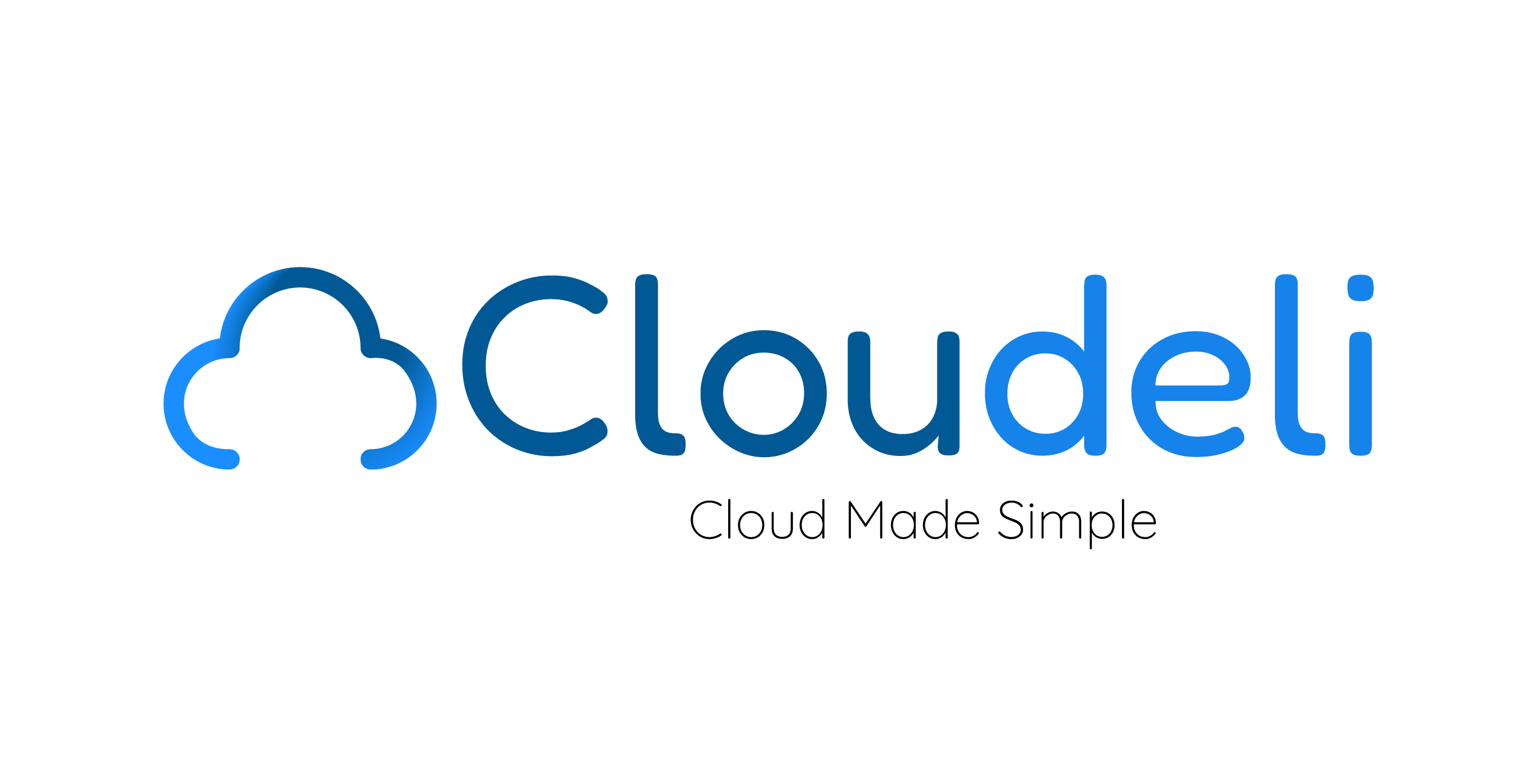 Cloudeli stacked colour lockup