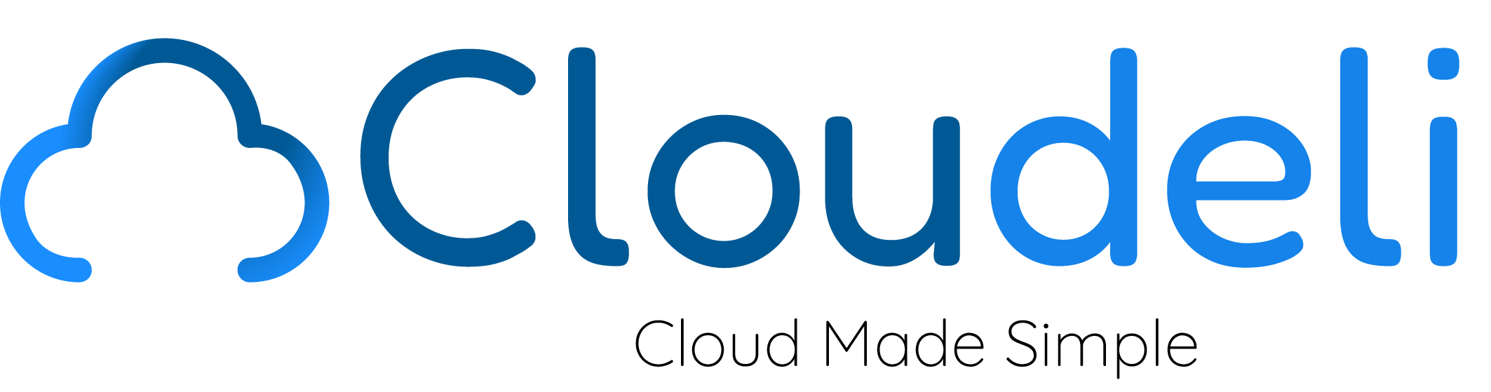 Cloudeli full-colour logo on white